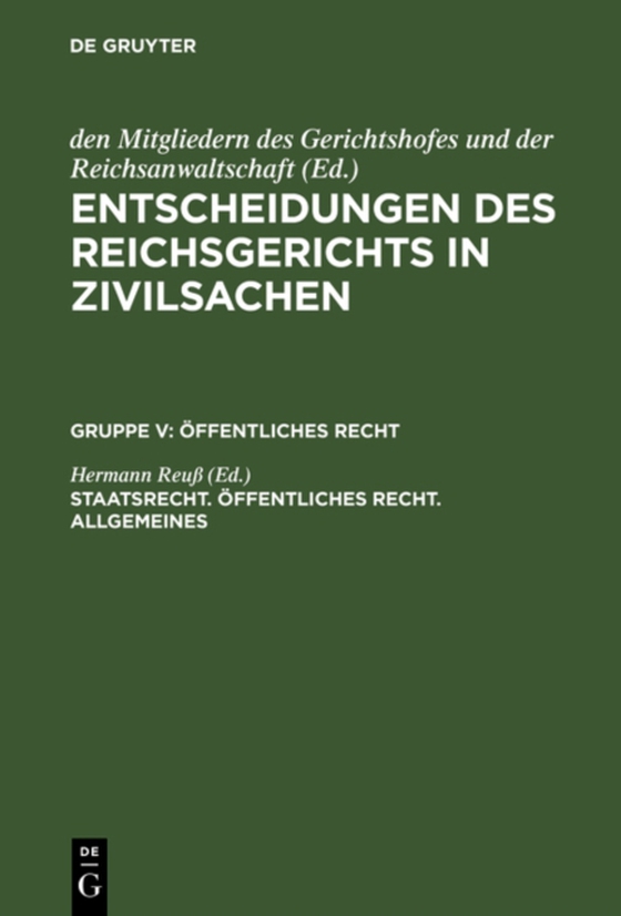 Staatsrecht. Öffentliches Recht. Allgemeines (e-bog) af -