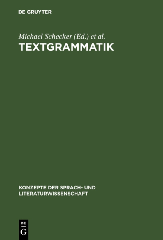 Textgrammatik (e-bog) af -