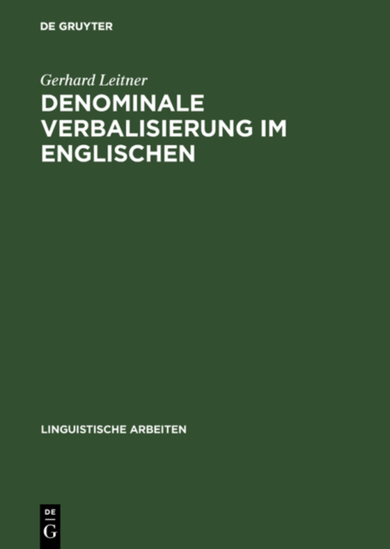 Denominale Verbalisierung im Englischen (e-bog) af Leitner, Gerhard