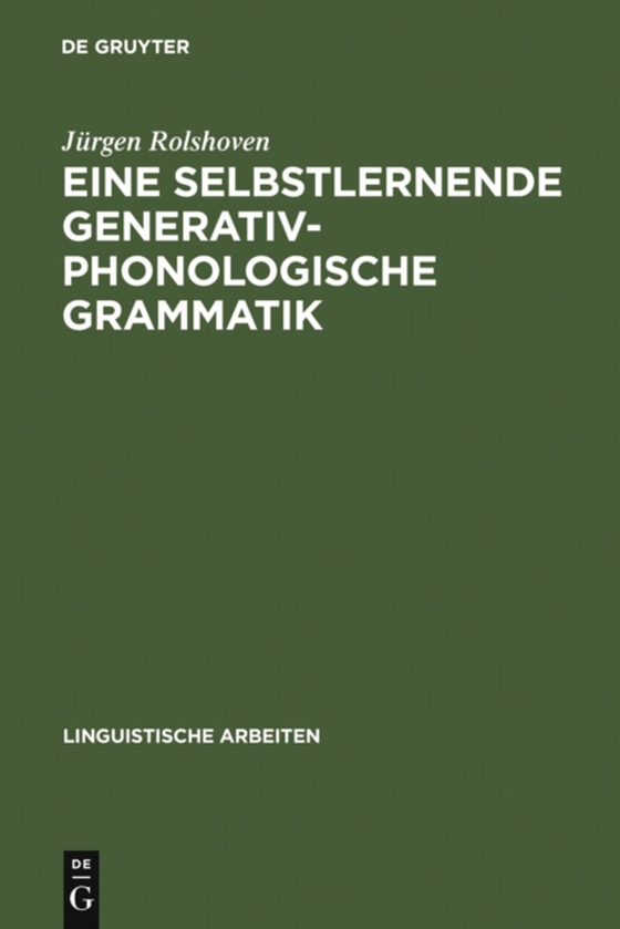 Eine selbstlernende generativ-phonologische Grammatik (e-bog) af Rolshoven, Jurgen