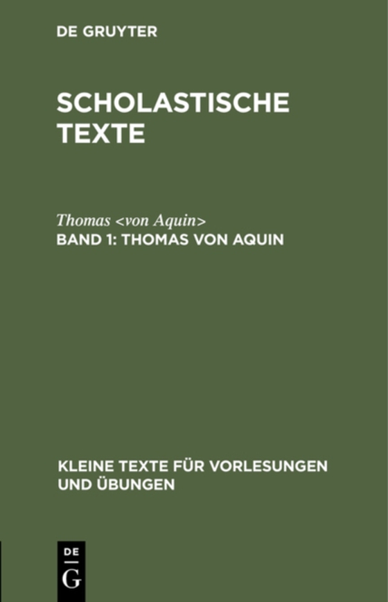 Thomas von Aquin (e-bog) af Aquin&gt;, Thomas &lt;von