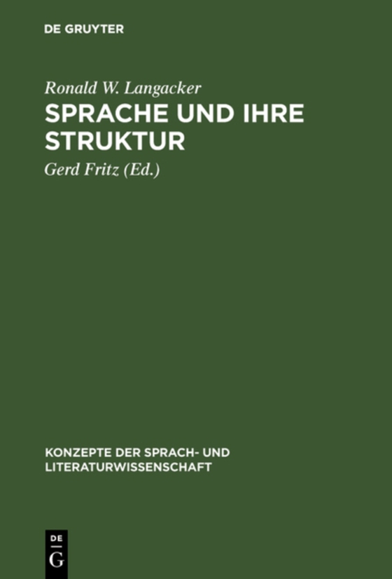 Sprache und ihre Struktur (e-bog) af Langacker, Ronald W.