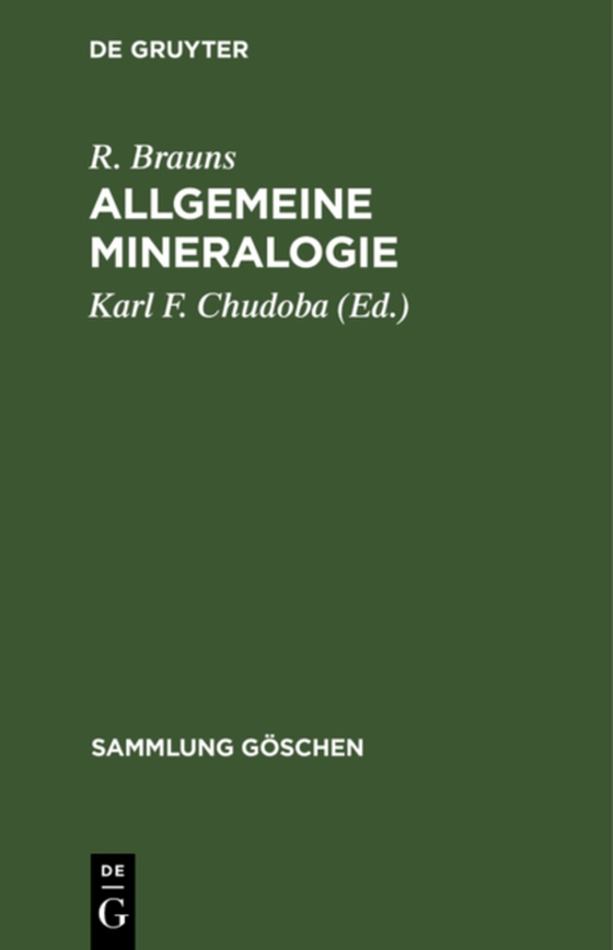 Allgemeine Mineralogie (e-bog) af Brauns, R.