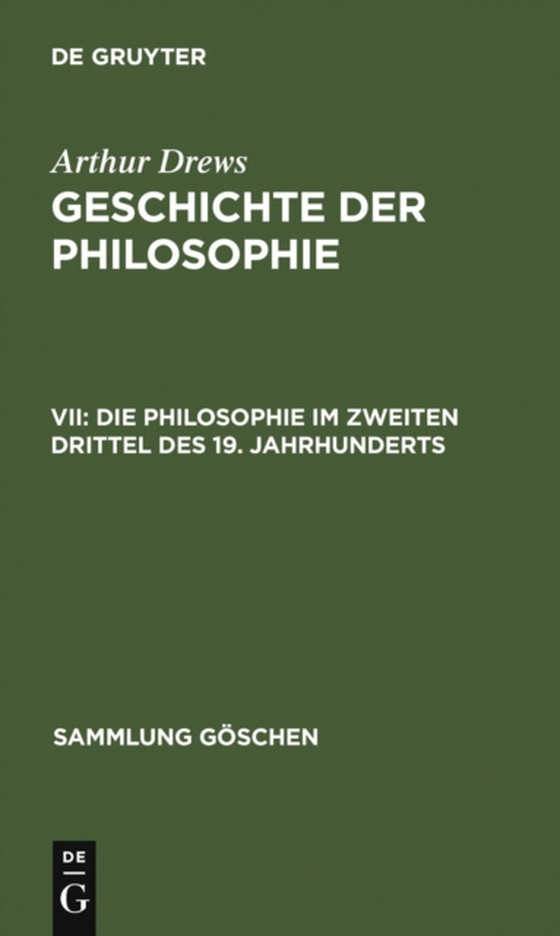 Die Philosophie im zweiten Drittel des 19. Jahrhunderts