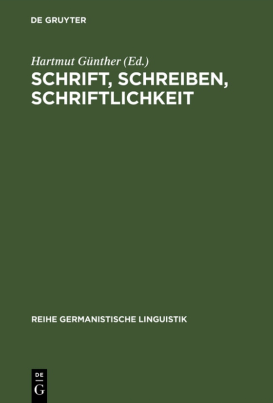 Schrift, Schreiben, Schriftlichkeit (e-bog) af -