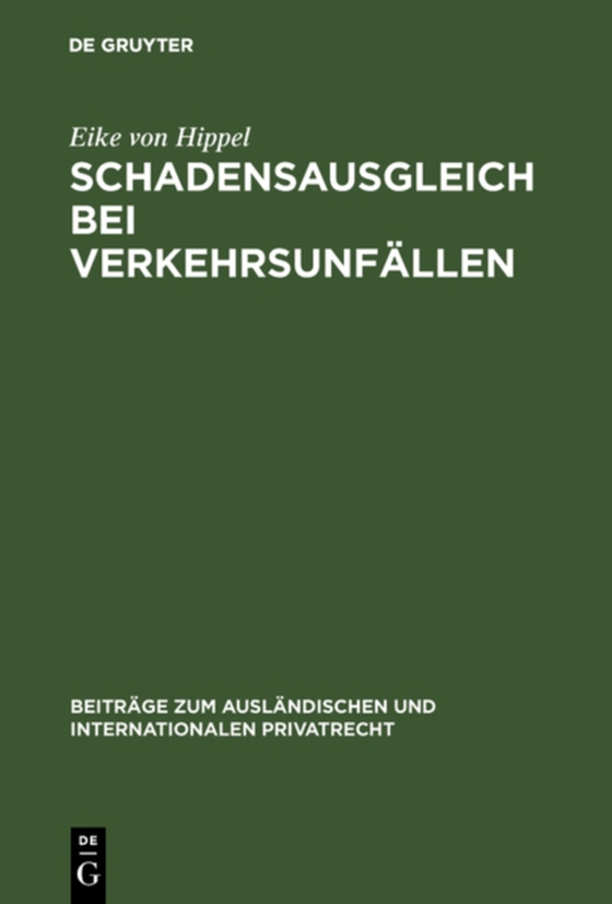 Schadensausgleich bei Verkehrsunfällen (e-bog) af Hippel, Eike von