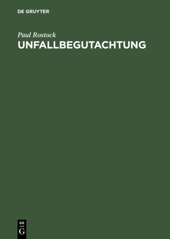 Unfallbegutachtung (e-bog) af Rostock, Paul