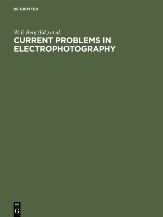 Current problems in electrophotography (e-bog) af -