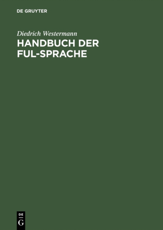 Handbuch der Ful-Sprache (e-bog) af Westermann, Diedrich