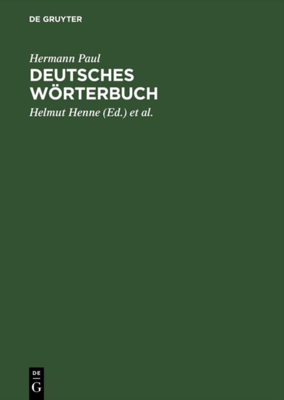 Deutsches Wörterbuch (e-bog) af Paul, Hermann