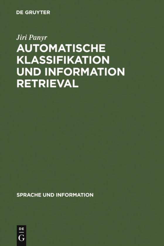 Automatische Klassifikation und Information Retrieval (e-bog) af Panyr, Jiri