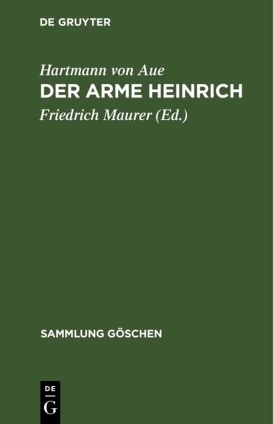 Der arme Heinrich (e-bog) af Aue, Hartmann von