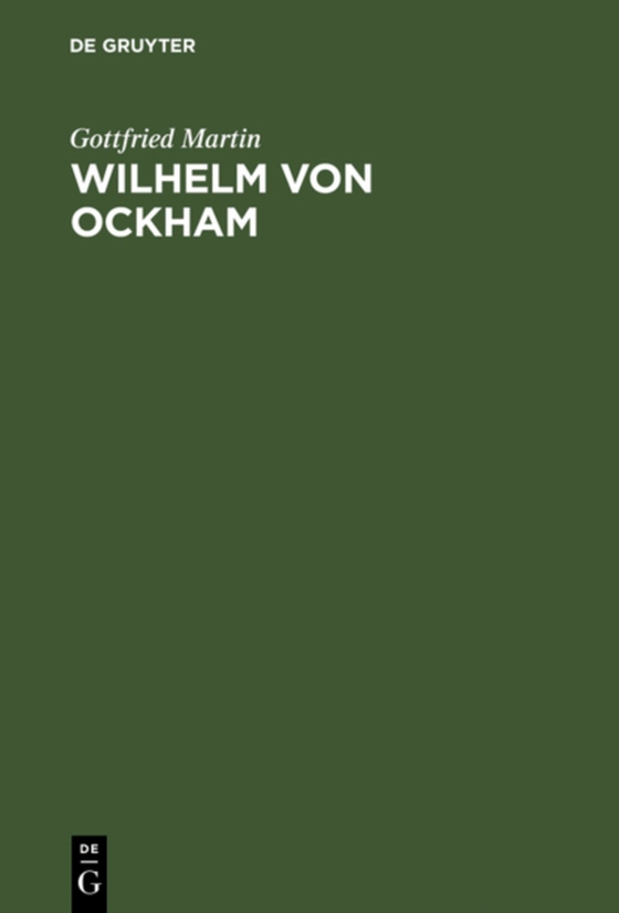 Wilhelm von Ockham (e-bog) af Martin, Gottfried