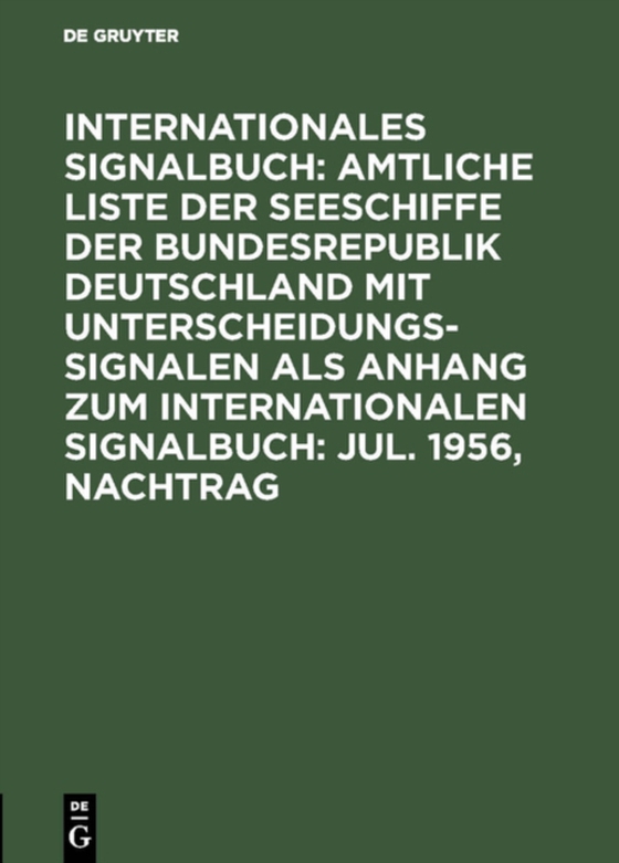 Jul. 1956, Nachtrag (e-bog) af -