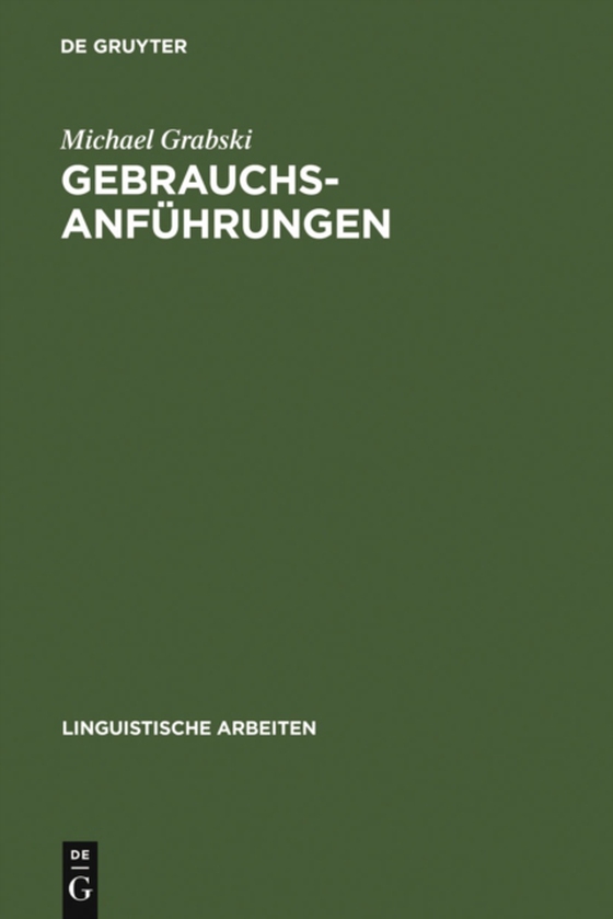 Gebrauchsanführungen (e-bog) af Grabski, Michael