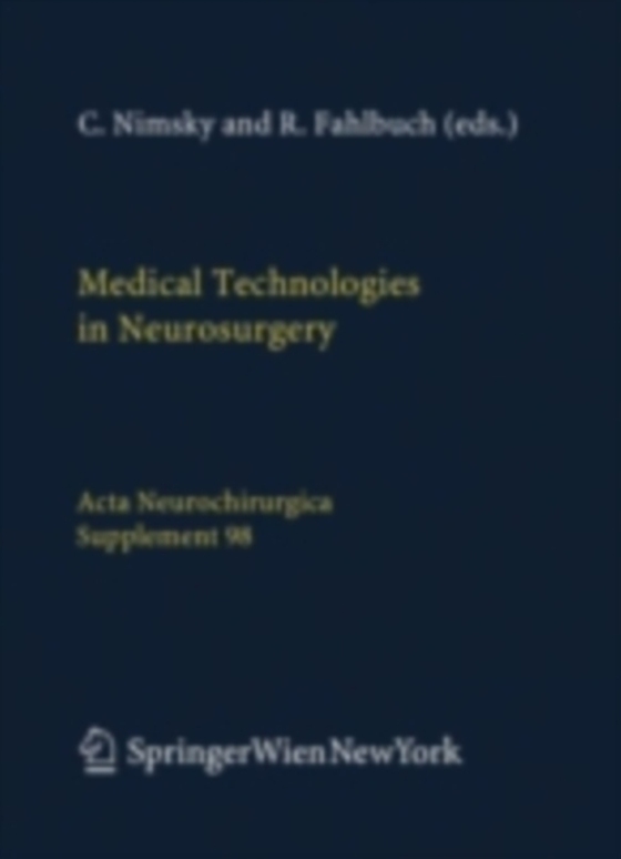 Medical Technologies in Neurosurgery (e-bog) af -