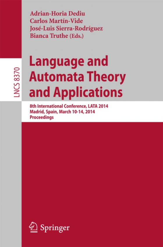 Language and Automata Theory and Applications