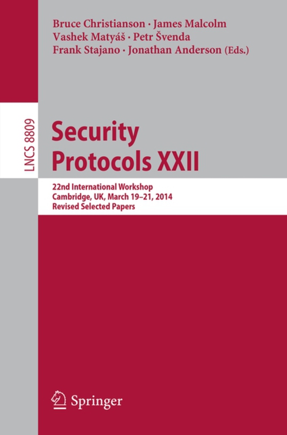 Security Protocols XXII (e-bog) af -