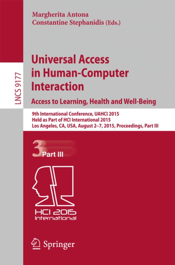 Universal Access in Human-Computer Interaction. Access to Learning, Health and Well-Being (e-bog) af -