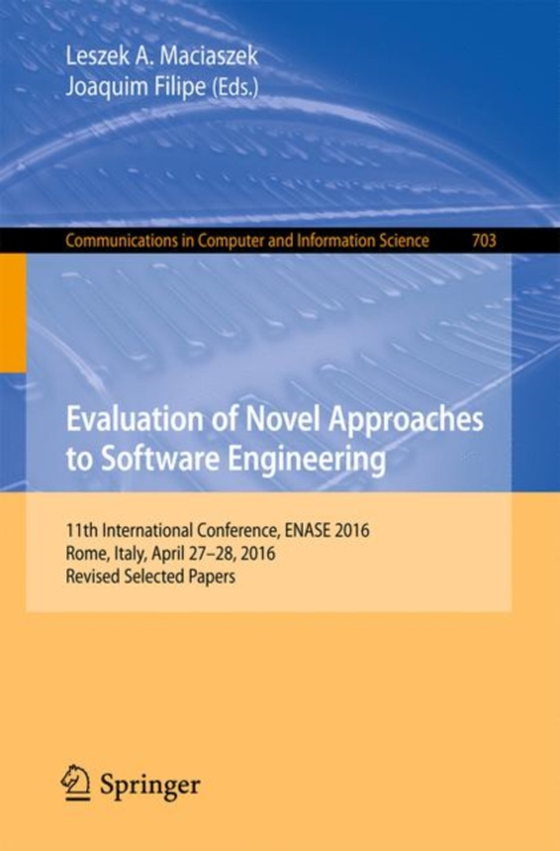 Evaluation of Novel Approaches to Software Engineering (e-bog) af -