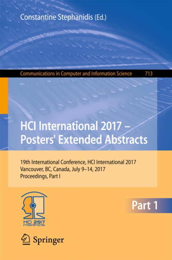 HCI International 2017 - Posters' Extended Abstracts (e-bog) af -