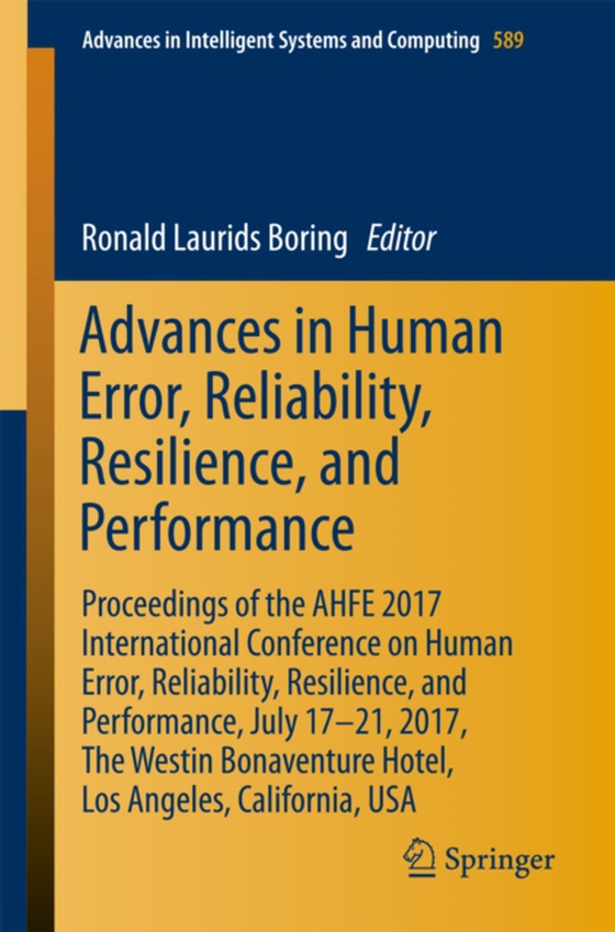 Advances in Human Error, Reliability, Resilience, and Performance (e-bog) af -