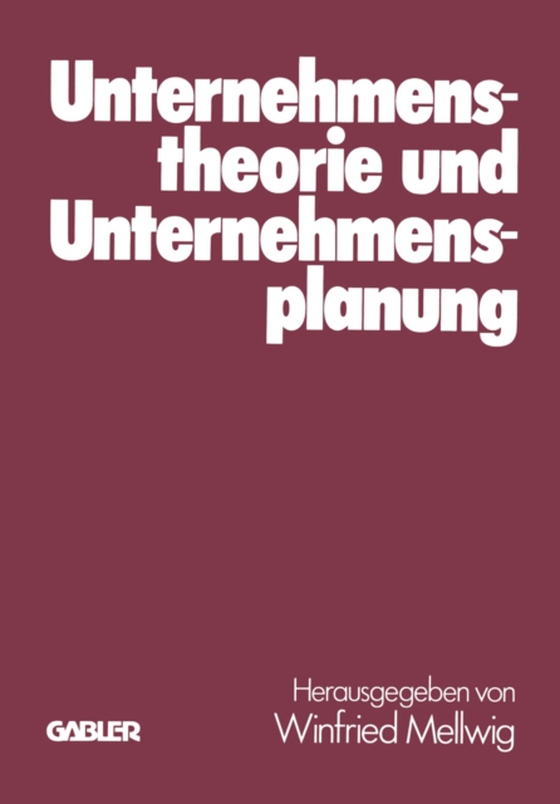 Unternehmenstheorie und Unternehmensplanung (e-bog) af Koch, Helmut