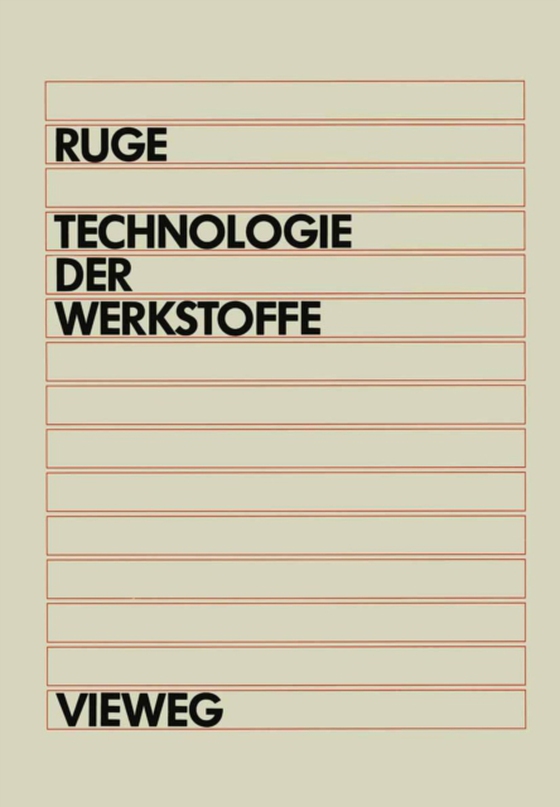 Technologie der Werkstoffe (e-bog) af Ruge, Jurgen