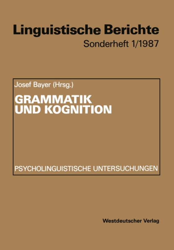 Grammatik und Kognition (e-bog) af -