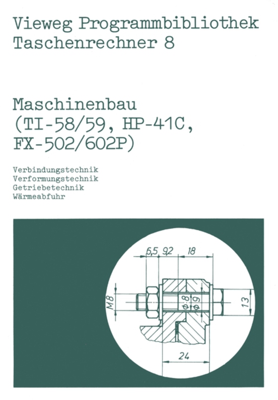 Maschinenbau (TI-58/59, HP-41 C, FX-502/602 P) (e-bog) af Alt, Helmut