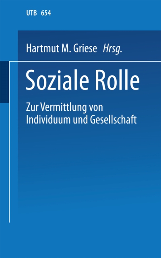 Soziale Rolle (e-bog) af Griese, Hartmut M.