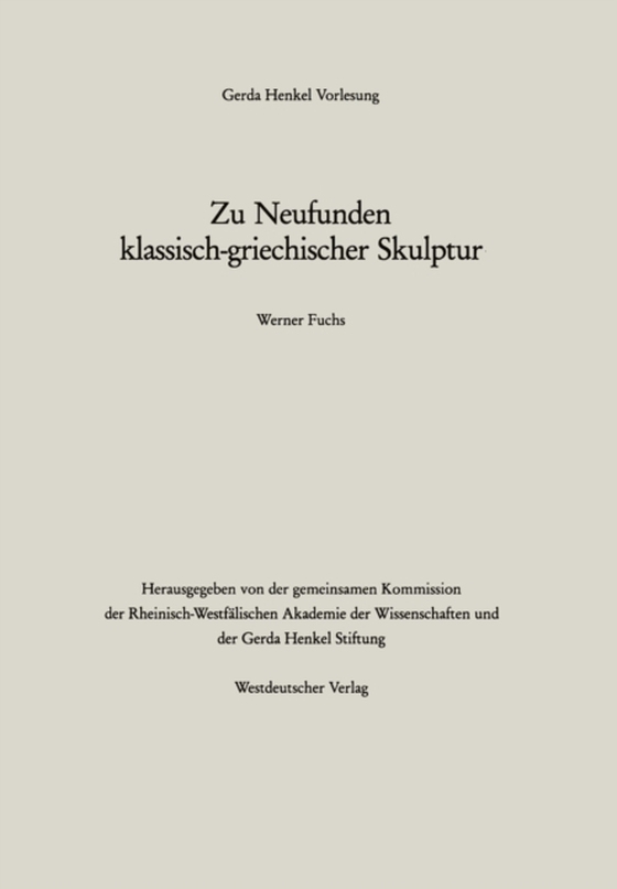 Zu Neufunden klassisch-griechischer Skulptur (e-bog) af Fuchs, Werner