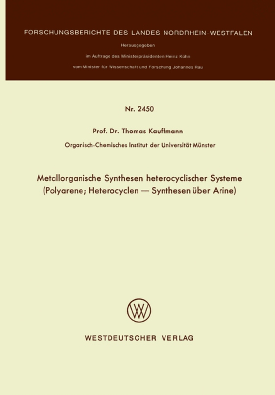 Metallorganische Synthesen heterocyclischer Systeme