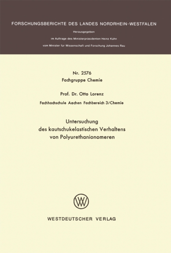 Untersuchung des kautschukelastischen Verhaltens von Polyurethanionomeren