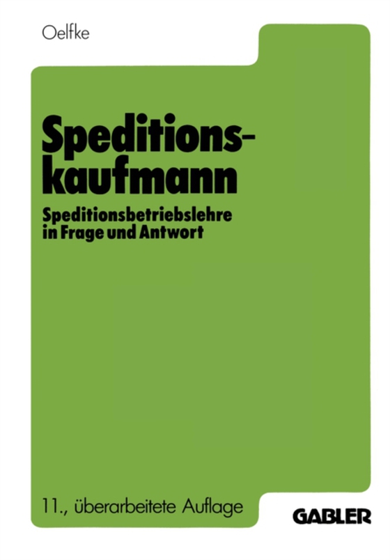 Speditionskaufmann (e-bog) af Oelfke, Wolfgang