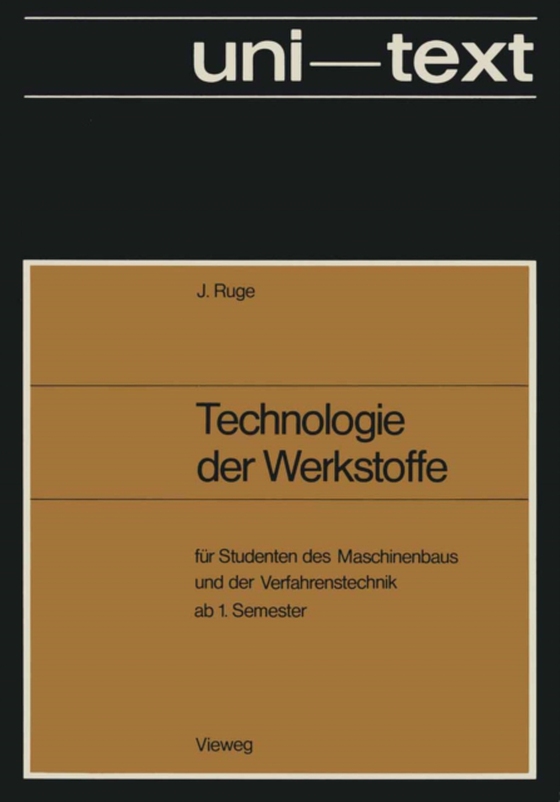 Technologie der Werkstoffe (e-bog) af Ruge, Jurgen