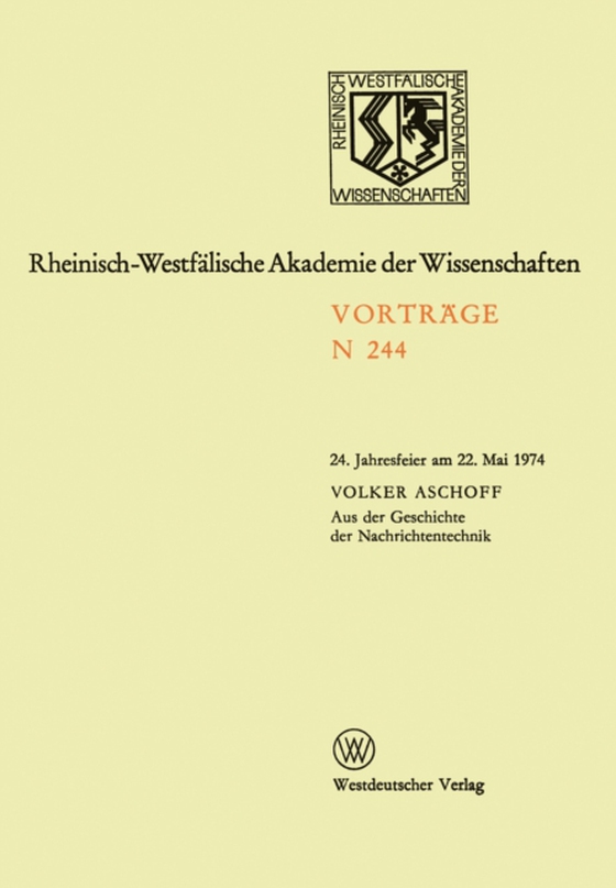 Aus der Geschichte der Nachrichtentechnik (e-bog) af Aschoff, Volker