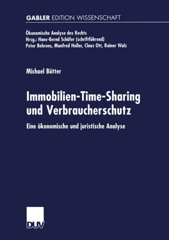 Immobilien-Time-Sharing und Verbraucherschutz (e-bog) af Butter, Michael