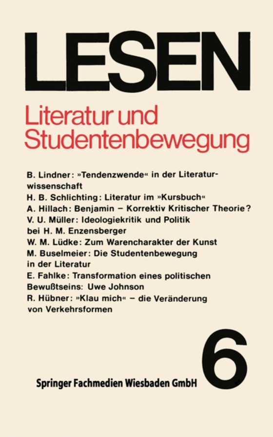 Literatur und Studentenbewegung (e-bog) af -