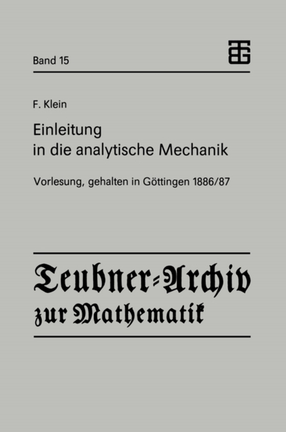 Einleitung in die analytische Mechanik (e-bog) af Klein, Felix