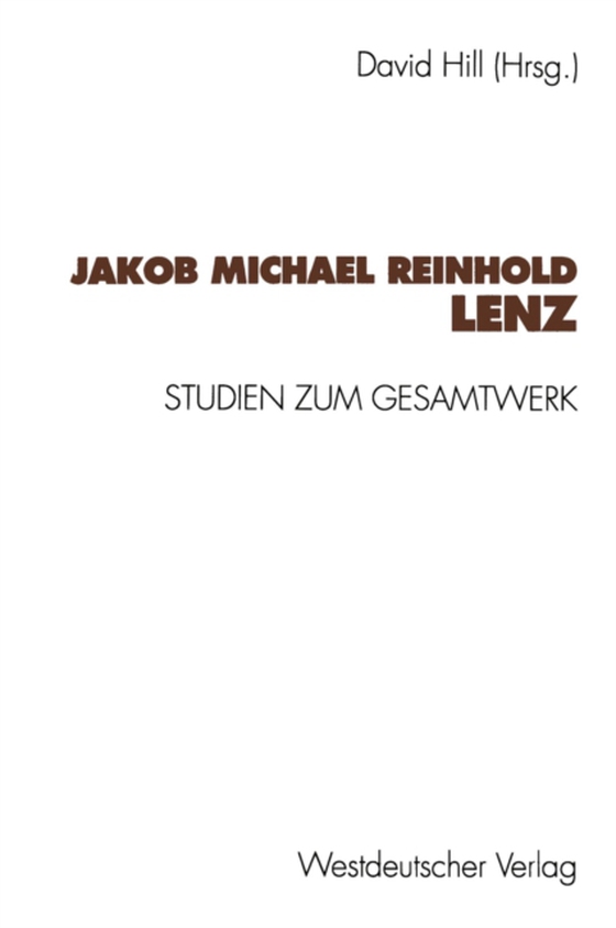 Jakob Michael Reinhold Lenz (e-bog) af -