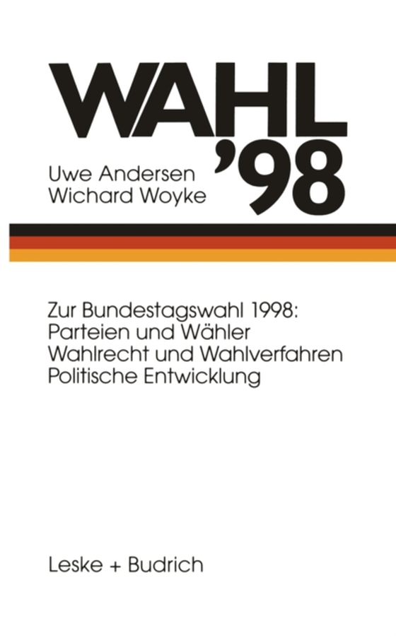 Wahl ’98 (e-bog) af -