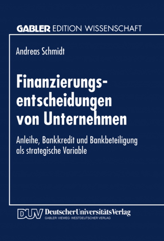 Finanzierungsentscheidungen von Unternehmen (e-bog) af -
