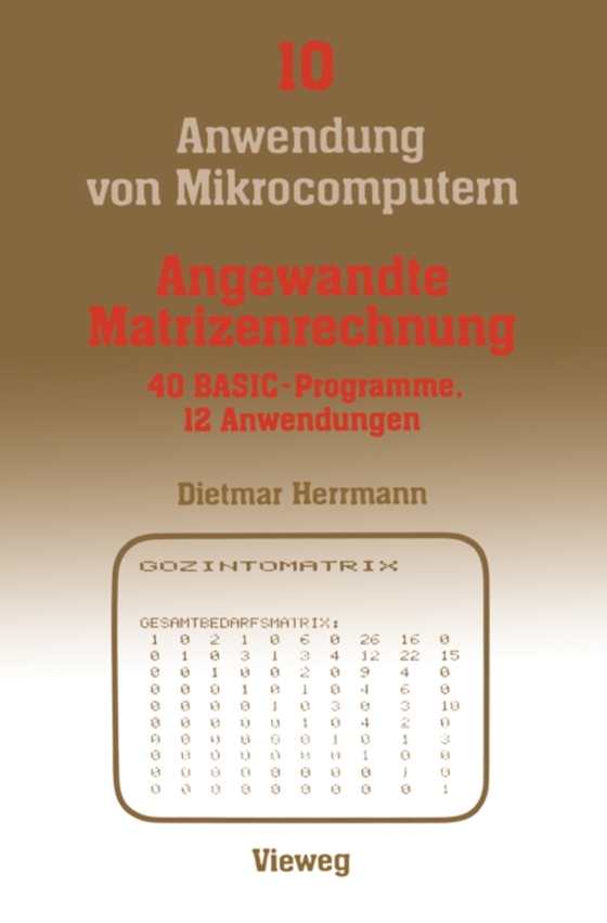 Angewandte Matrizenrechnung (e-bog) af Herrmann, Dietmar