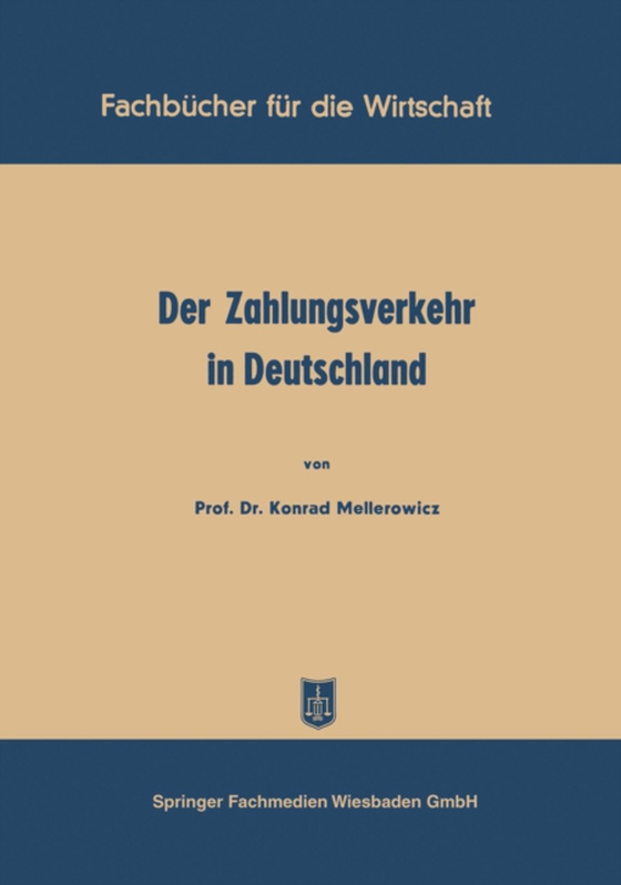 Der Zahlungsverkehr in Deutschland (e-bog) af Mellerowicz, Konrad