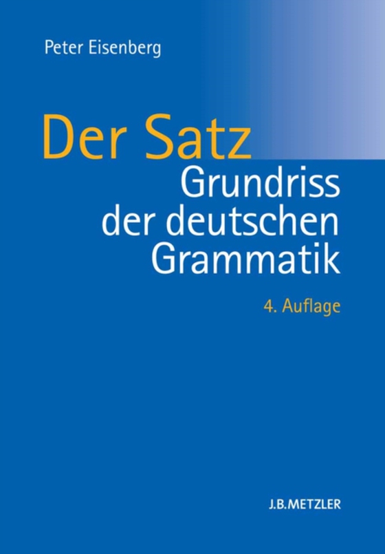 Grundriss der deutschen Grammatik (e-bog) af Eisenberg, Peter