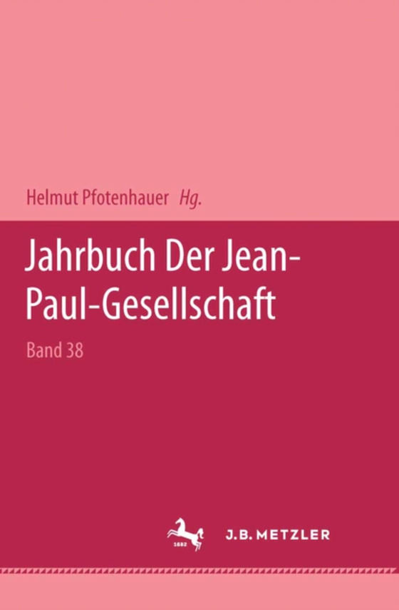 Jahrbuch der Jean Paul Gesellschaft 2003 (e-bog) af Pfotenhauer, Helmut