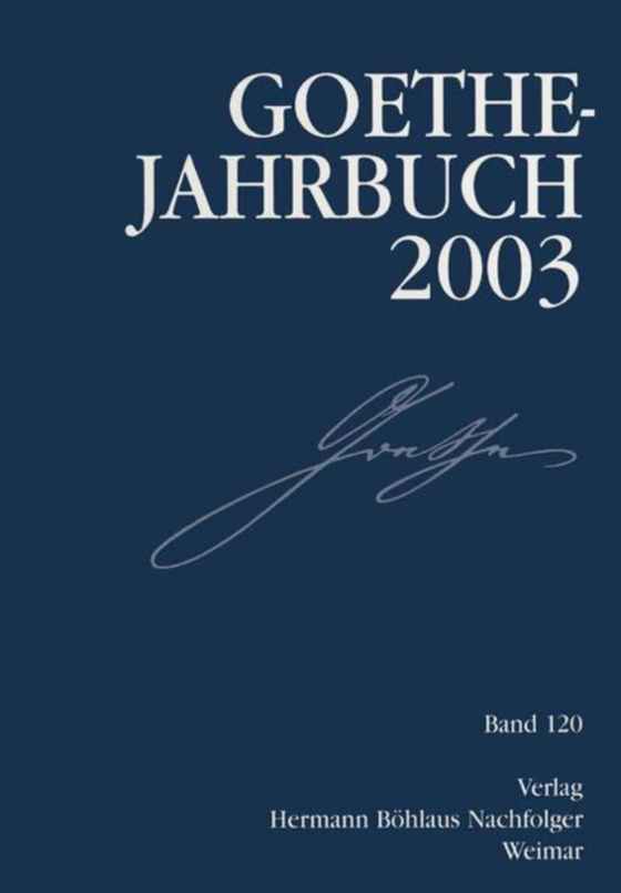 Goethe-Jahrbuch 2003 (e-bog) af Golz, Jochen