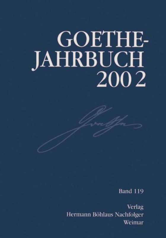 Goethe Jahrbuch 2002 (e-bog) af Golz, Jochen