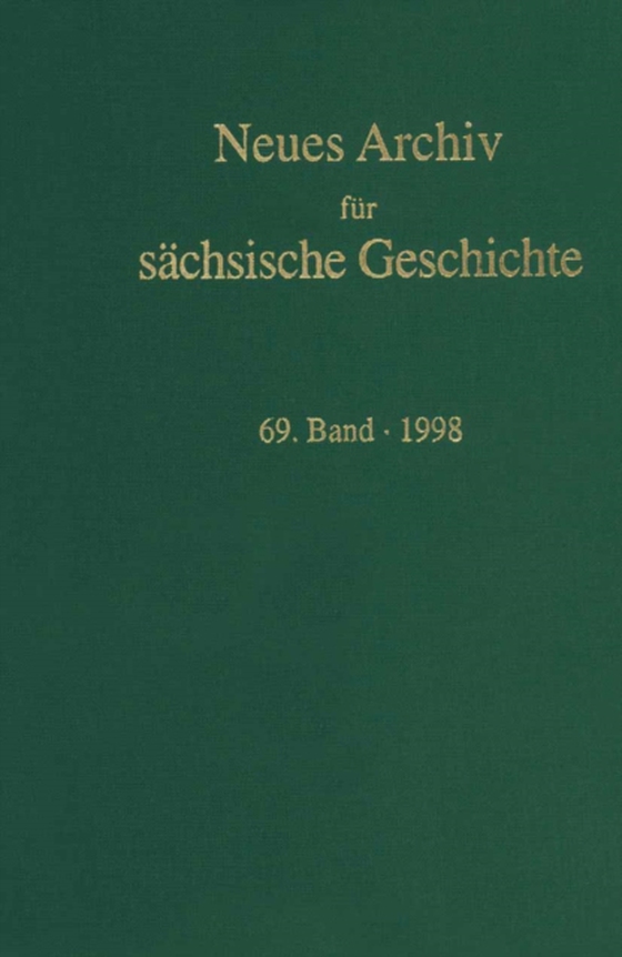 Neues Archiv für Sächsische Geschichte, 69. Band 1998 (e-bog) af -